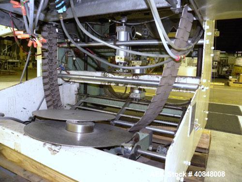 Used Omega Design Model DL-27 Dual Lane Shrink Bundler. Capable of speeds from 200 to 240 BPM (depending on product size and pattern). Has a Max film width of 26". Maximum product Height: up to 11".H...