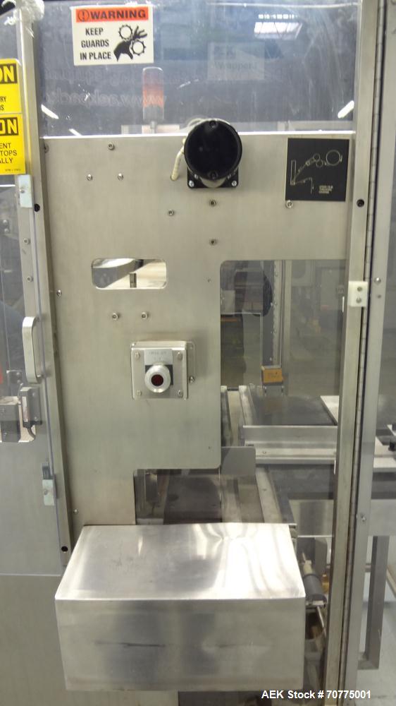 Used Omega Design Model DL-27 Dual Lane Shrink Bundler. All Stainless Steel constriction. Capable of speeds from 10-40 (20 cycles max)  bundles per minute, depending on configuration. Designed for du...