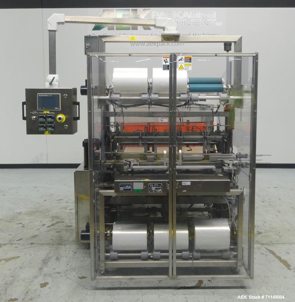 Used Omega Design Model TL-36 Triple Lane Stainless Steel Shrink Bundler