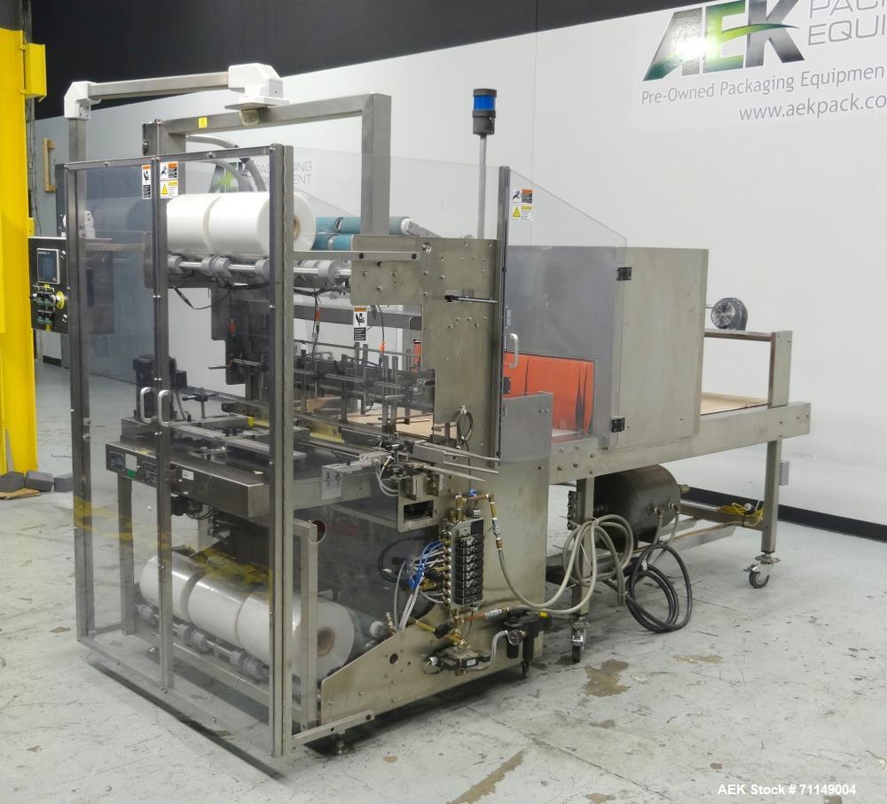 Used Omega Design Model TL-36 Triple Lane Stainless Steel Shrink Bundler