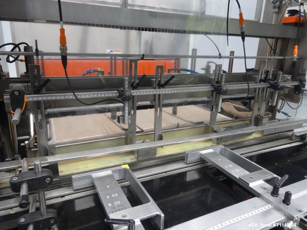 Used Omega Design Model TL-36 Triple Lane Stainless Steel Shrink Bundler