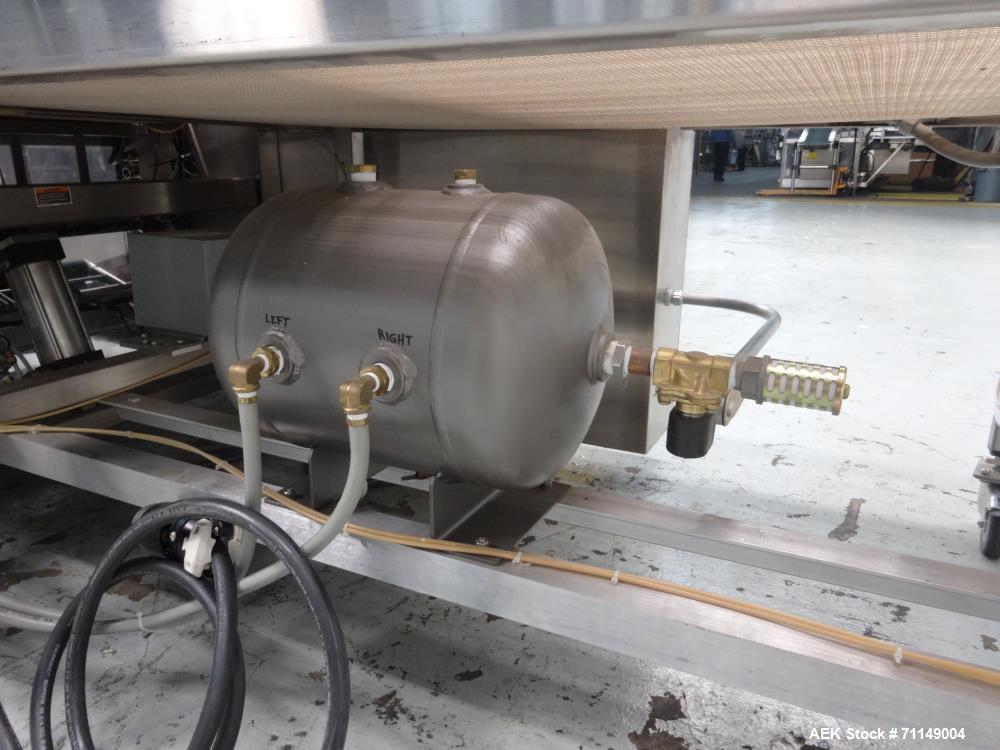 Used Omega Design Model TL-36 Triple Lane Stainless Steel Shrink Bundler