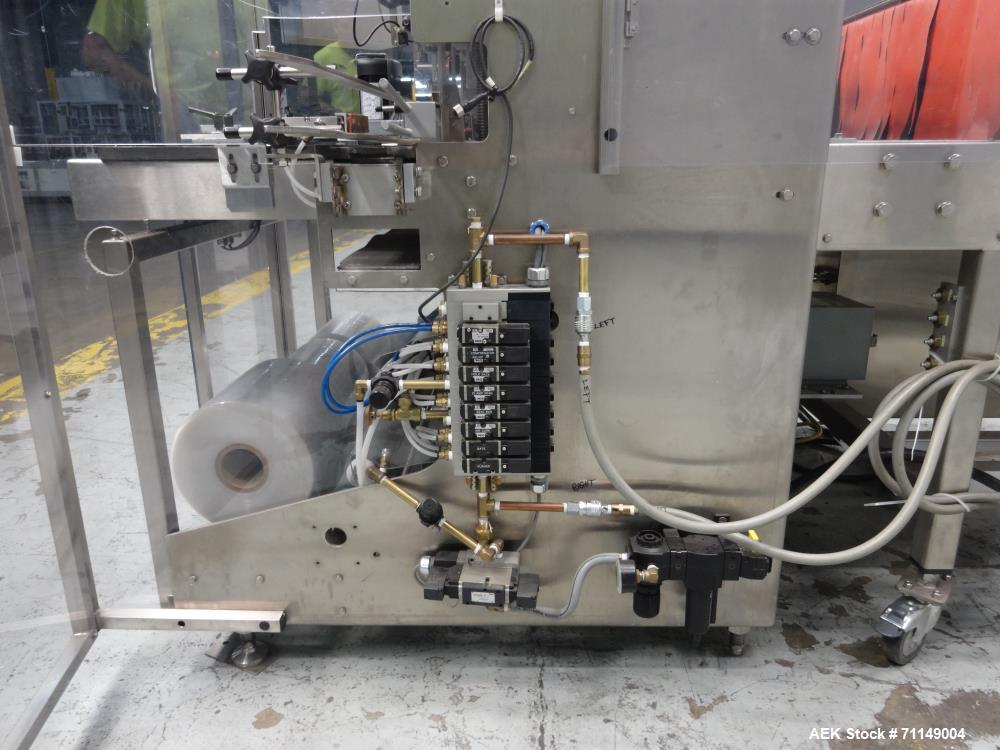 Used Omega Design Model TL-36 Triple Lane Stainless Steel Shrink Bundler