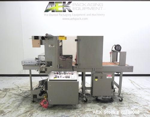 Used Omega Model SL18 Shrink Bundling System with Integrated Shrink Tunnel