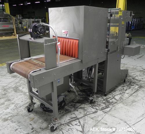 Used Omega Model SL18 Shrink Bundling System with Integrated Shrink Tunnel