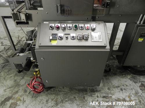 Used Omega Model SL18 Shrink Bundling System with Integrated Shrink Tunnel
