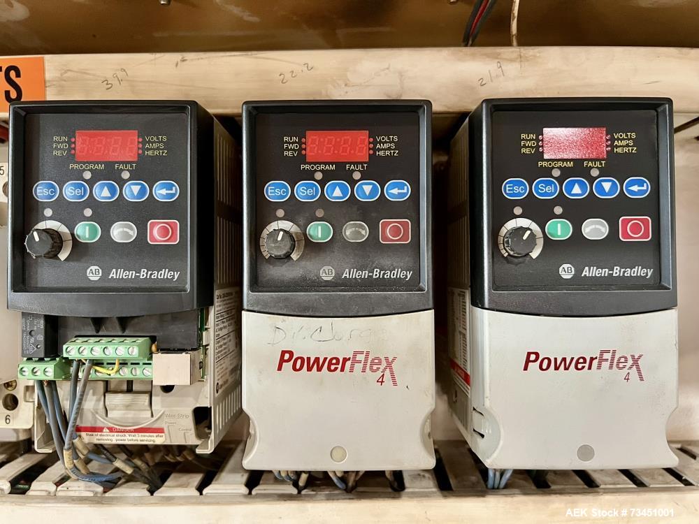 Used PMI SIB-30 Automatic Inline Shrink Bundler with Tunnel – 30 PPM, AB Controls, Film Rolls Included
