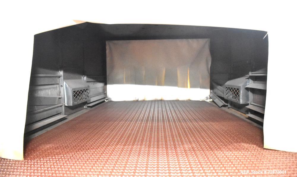 Used PMI (Arpac) Model SIB-35 Automatic Inline Shrink Bundler. Capable of speeds up to 30 bundles per minute (depending on application). Has a 35"W seal bar and 17" max height clearance. Tunnel apera...