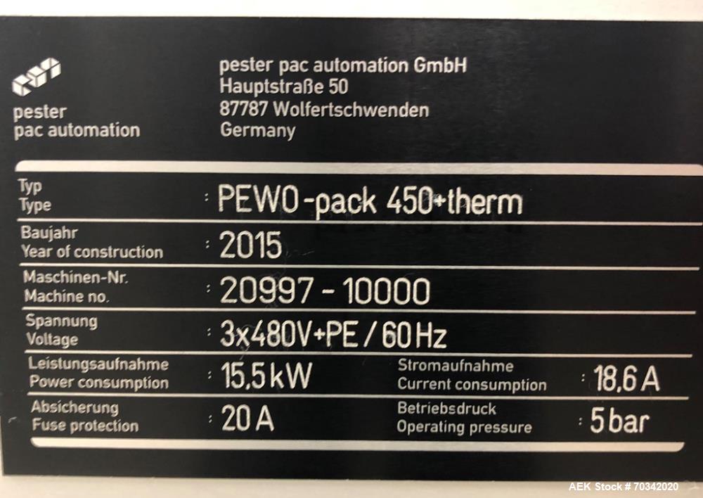 Used Pester Pack Model PEWO-Pack 450+ Overwrapper Bundler