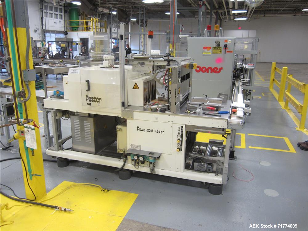 Used Pester Pewo pack 450 shrink bundler and tunnel