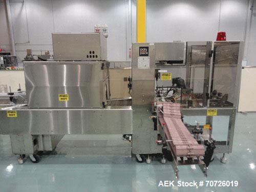 Used Polypack PH16 Multipack shrink bundler. Capable of speeds up to 30 bundles per minute. Product size range: (Diam) 3/4" to 4-1/4". Has 16"w seal bar.Pack pattern versatility: 2,3,4,5,6,8,9,10,12 ...