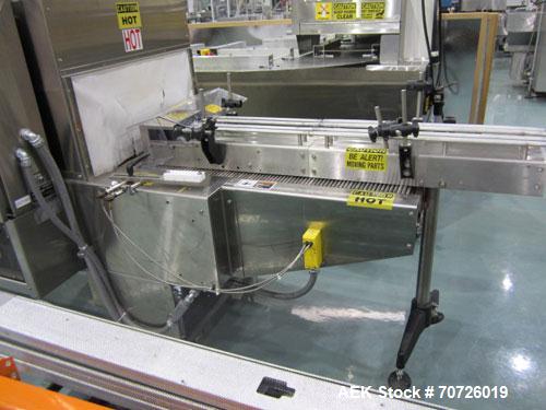 Used Polypack PH16 Multipack shrink bundler. Capable of speeds up to 30 bundles per minute. Product size range: (Diam) 3/4" to 4-1/4". Has 16"w seal bar.Pack pattern versatility: 2,3,4,5,6,8,9,10,12 ...