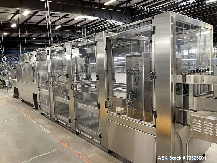 Used Polypack CLP-24 (3) Unsupported Print Registered Multipacker & Shrink Bundler – Beverage Bottle Bundling System