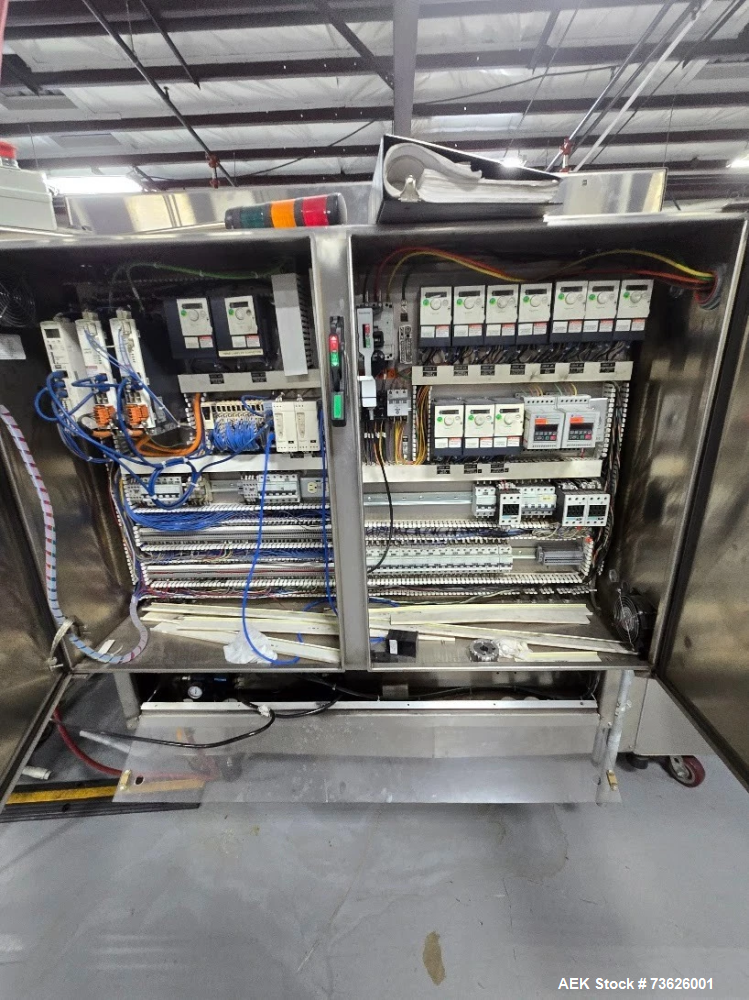 Used Polypack CLP-24 (3) Unsupported Print Registered Multipacker & Shrink Bundler – Beverage Bottle Bundling System
