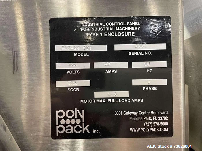 Used Polypack CLP-24 (3) Unsupported Print Registered Multipacker & Shrink Bundler – Beverage Bottle Bundling System