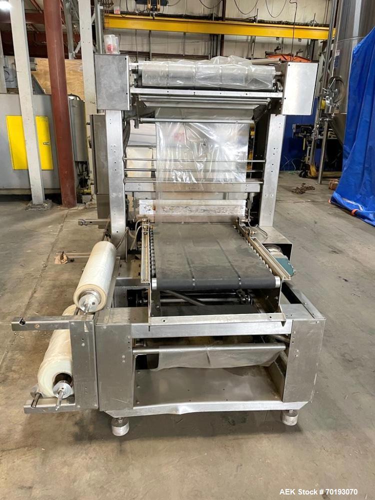 Used Poly Pack Inline Sleeve Wrapper with Heat Tunnel | Model IL-24 Shrink Packaging System