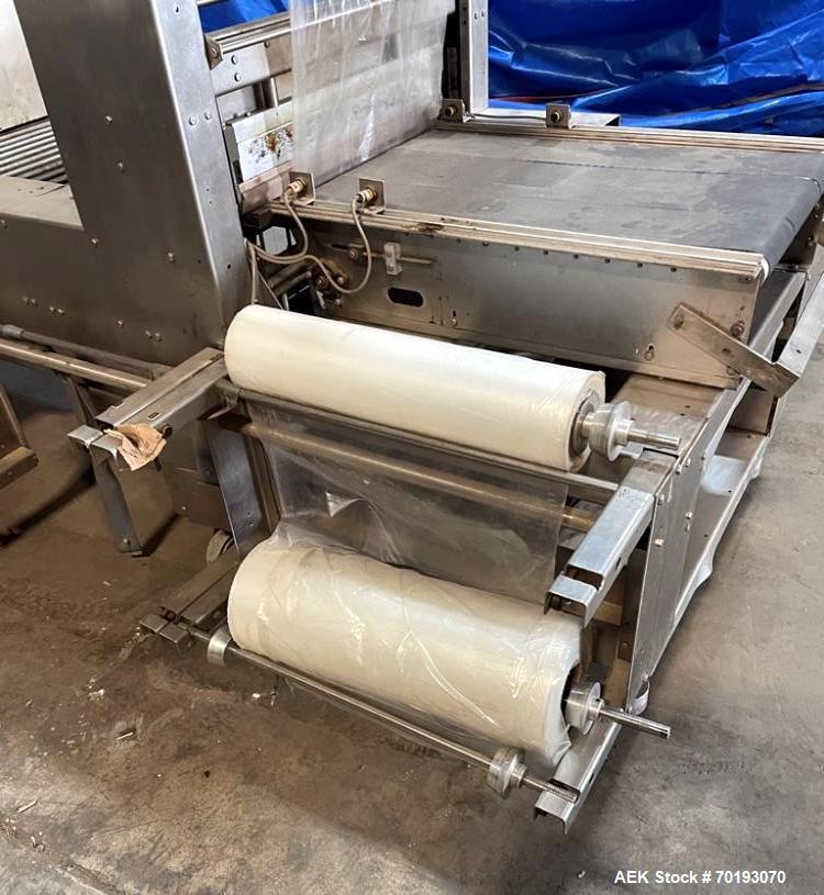 Used Poly Pack Inline Sleeve Wrapper with Heat Tunnel | Model IL-24 Shrink Packaging System