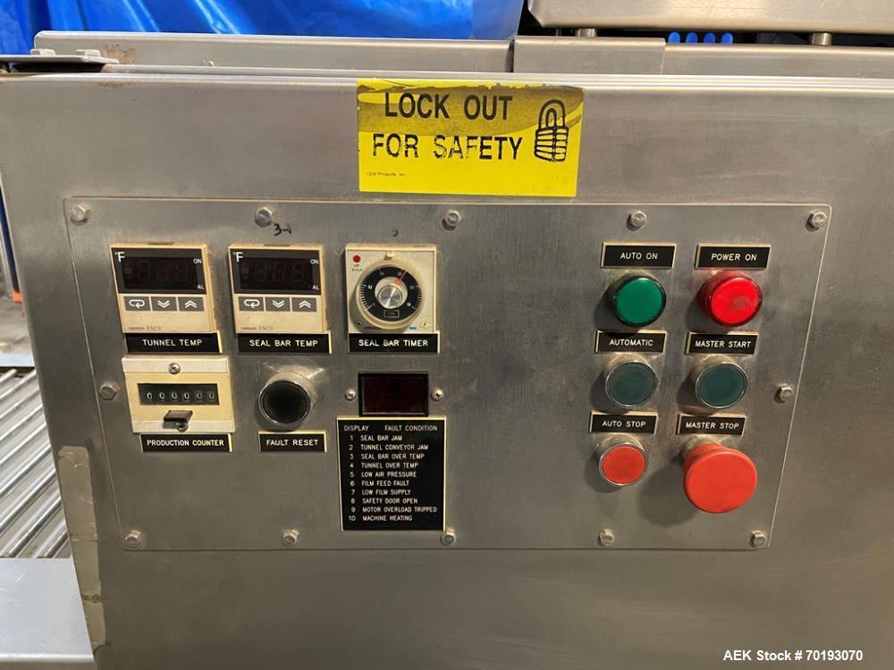 Used Poly Pack Inline Sleeve Wrapper with Heat Tunnel | Model IL-24 Shrink Packaging System