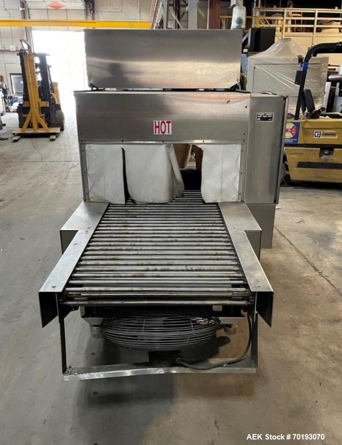 Used Poly Pack Inline Sleeve Wrapper with Heat Tunnel | Model IL-24 Shrink Packaging System