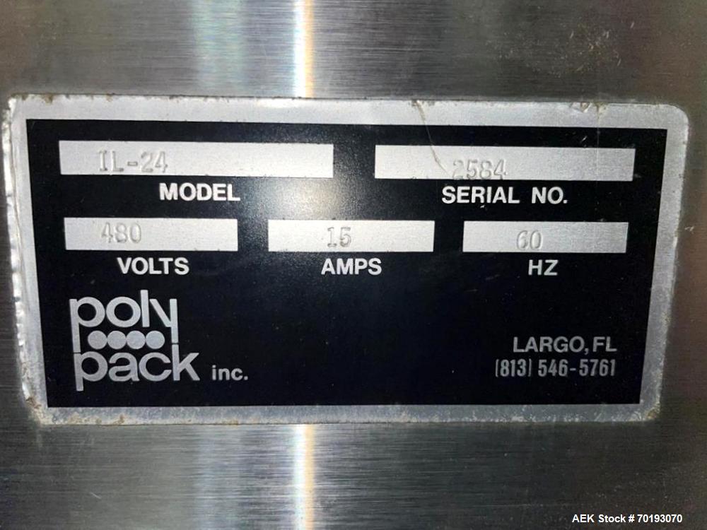 Used Poly Pack Inline Sleeve Wrapper with Heat Tunnel | Model IL-24 Shrink Packaging System