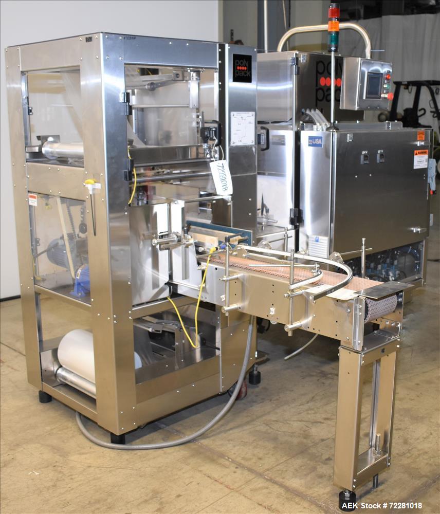 Used PolyPack Model PH-16-120 Shrink Wrap Carton Multi-Pack Bundler.