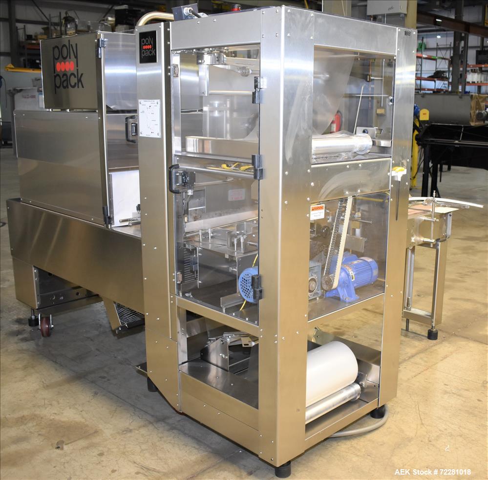 Used PolyPack Model PH-16-120 Shrink Wrap Carton Multi-Pack Bundler.