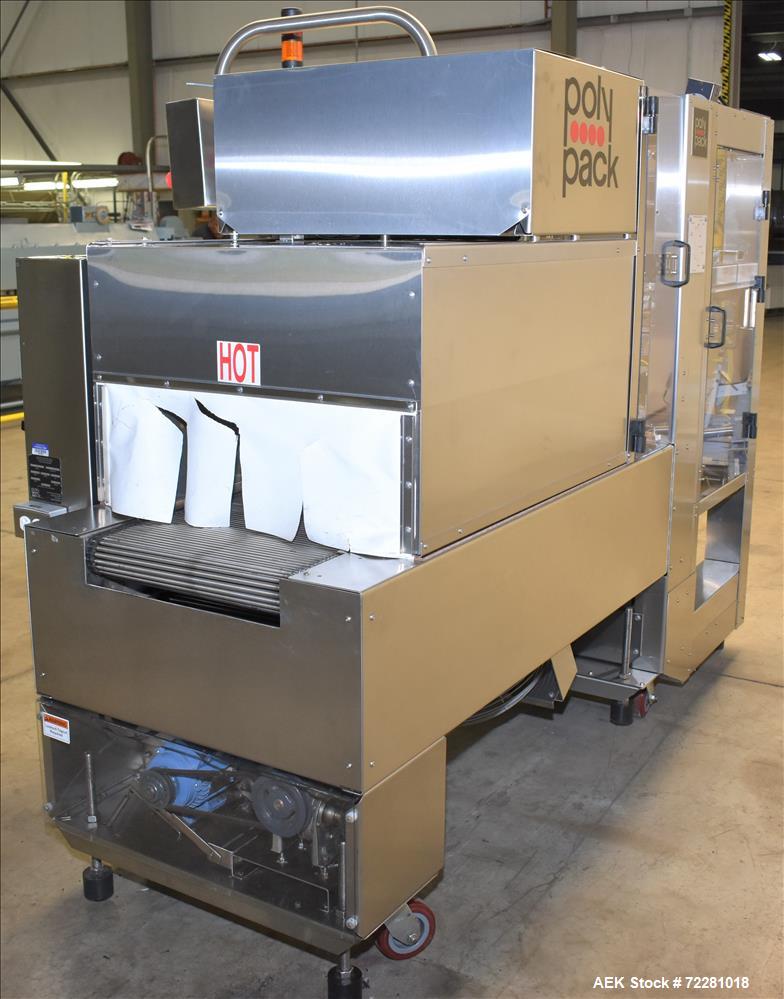Used PolyPack Model PH-16-120 Shrink Wrap Carton Multi-Pack Bundler.