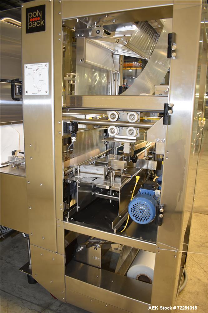 Used PolyPack Model PH-16-120 Shrink Wrap Carton Multi-Pack Bundler.
