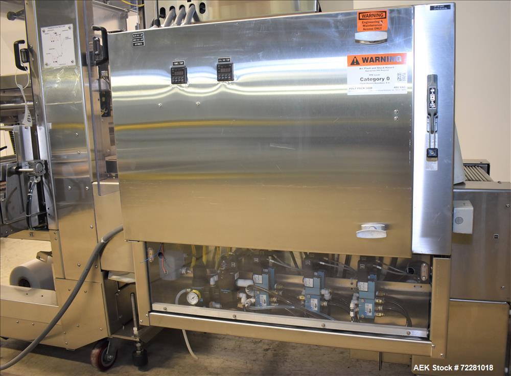 Used PolyPack Model PH-16-120 Shrink Wrap Carton Multi-Pack Bundler.