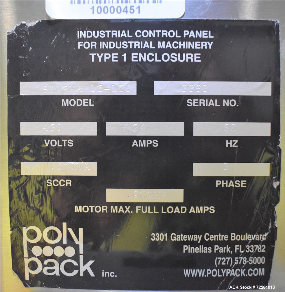 Used- PolyPack Model PH-16-120 Shrink Wrap Carton Multi-Pack Bundler.