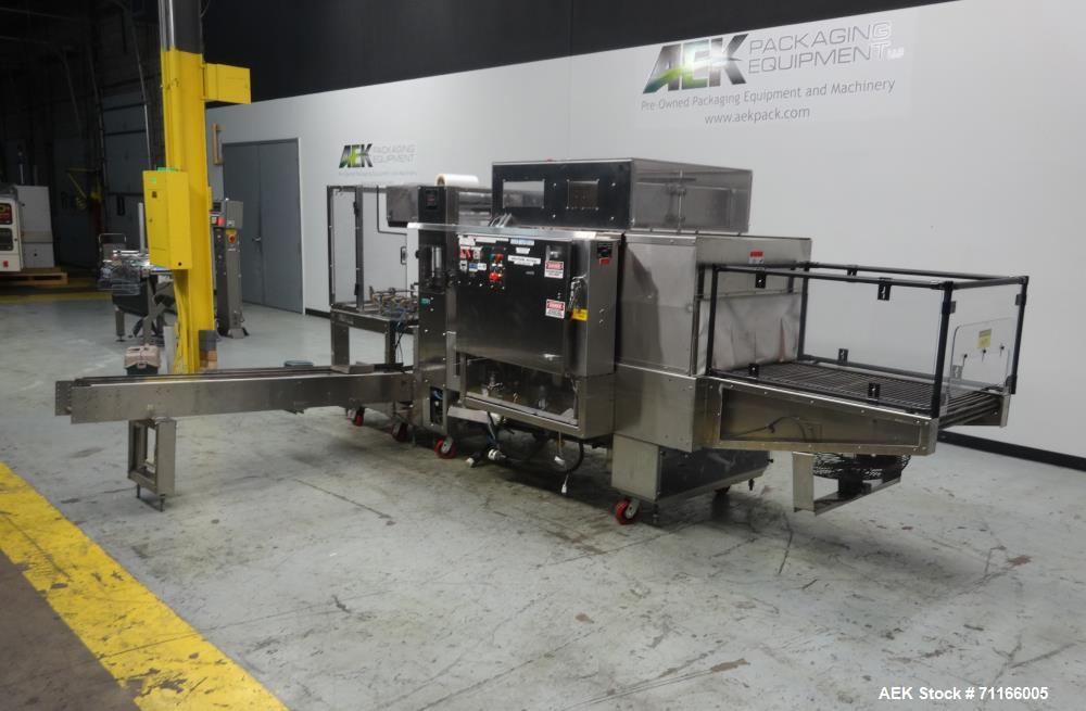 Used- PolyPack Automatic Carton Multipack Shrink Bundler With Ups