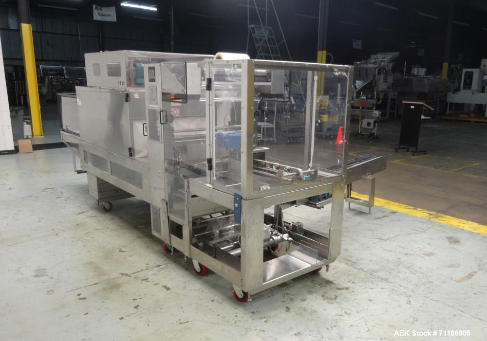 Used- PolyPack Automatic Carton Multipack Shrink Bundler With Ups