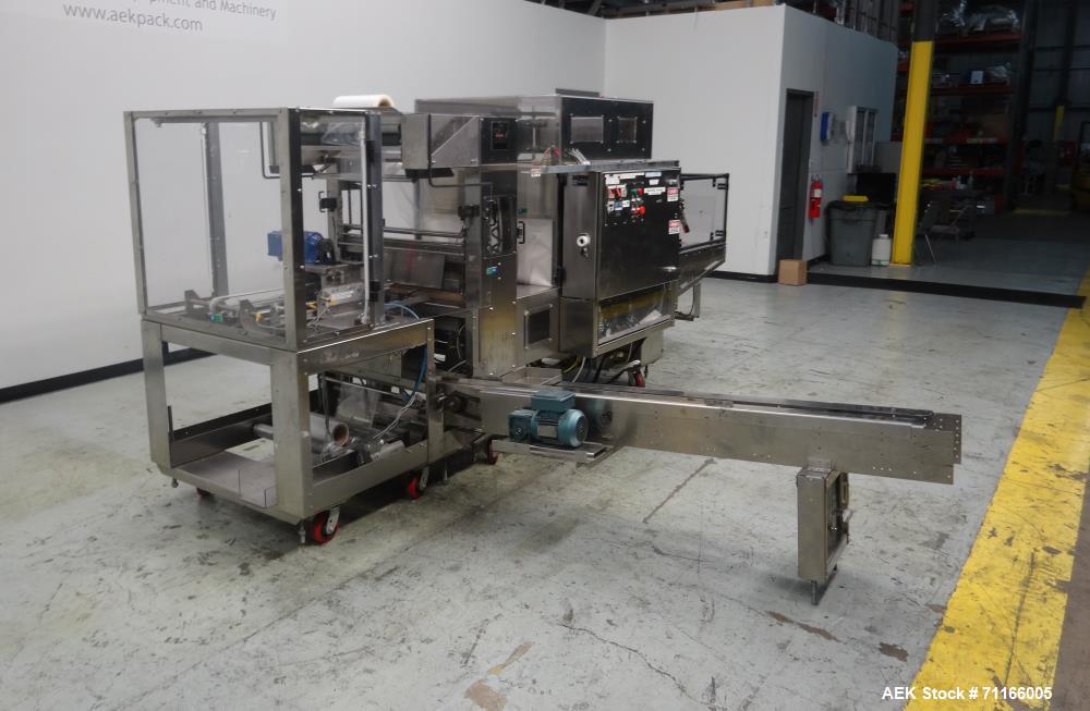 Used- PolyPack Automatic Carton Multipack Shrink Bundler With Ups