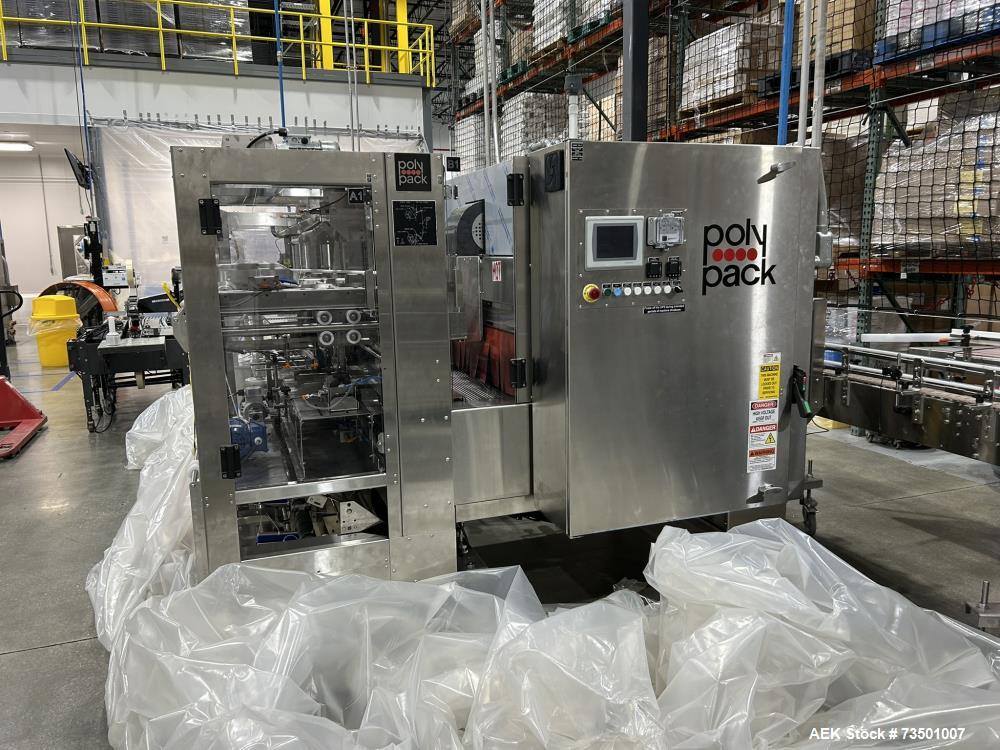 Unused PolyPack PH-32D Dual Lane Shrink Bundler – Stainless Steel, 40 BPM, UL Panel