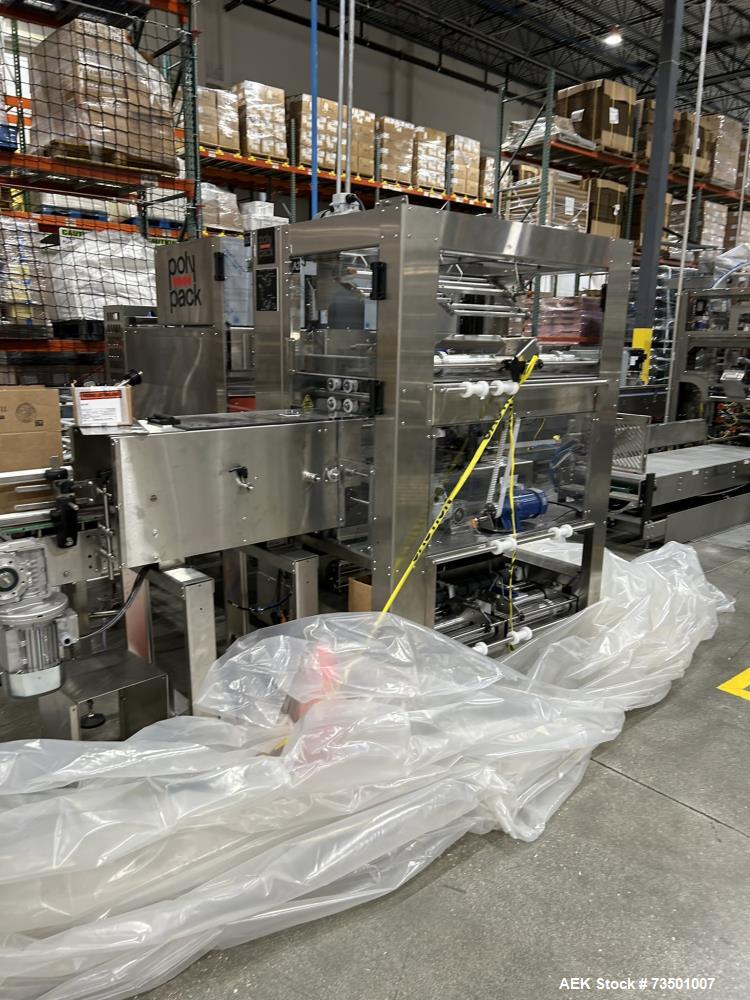 Unused PolyPack PH-32D Dual Lane Shrink Bundler – Stainless Steel, 40 BPM, UL Panel