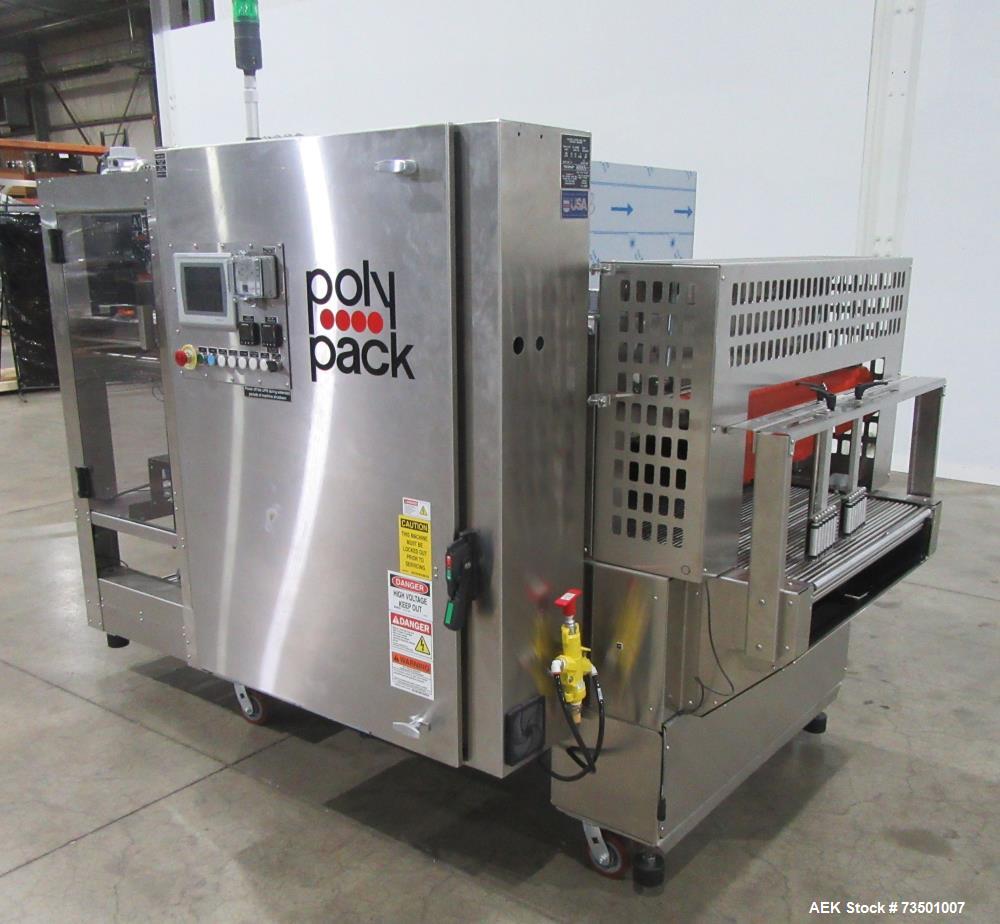 Unused PolyPack PH-32D Dual Lane Shrink Bundler – Stainless Steel, 40 BPM, UL Panel