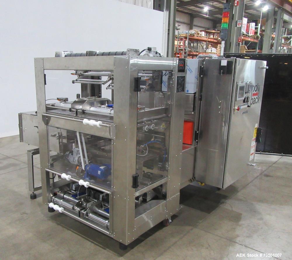 Unused PolyPack PH-32D Dual Lane Shrink Bundler – Stainless Steel, 40 BPM, UL Panel