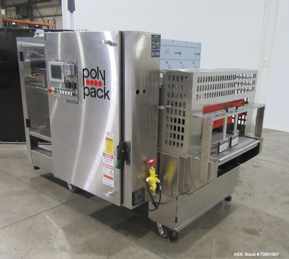 Unused PolyPack PH-32D Dual Lane Shrink Bundler – Stainless Steel, 40 BPM, UL Panel