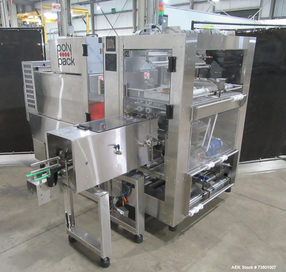 Unused PolyPack PH-32D Dual Lane Shrink Bundler – Stainless Steel, 40 BPM, UL Panel
