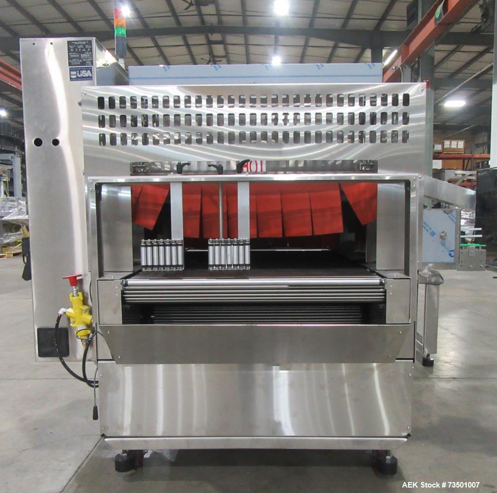 Unused PolyPack PH-32D Dual Lane Shrink Bundler – Stainless Steel, 40 BPM, UL Panel