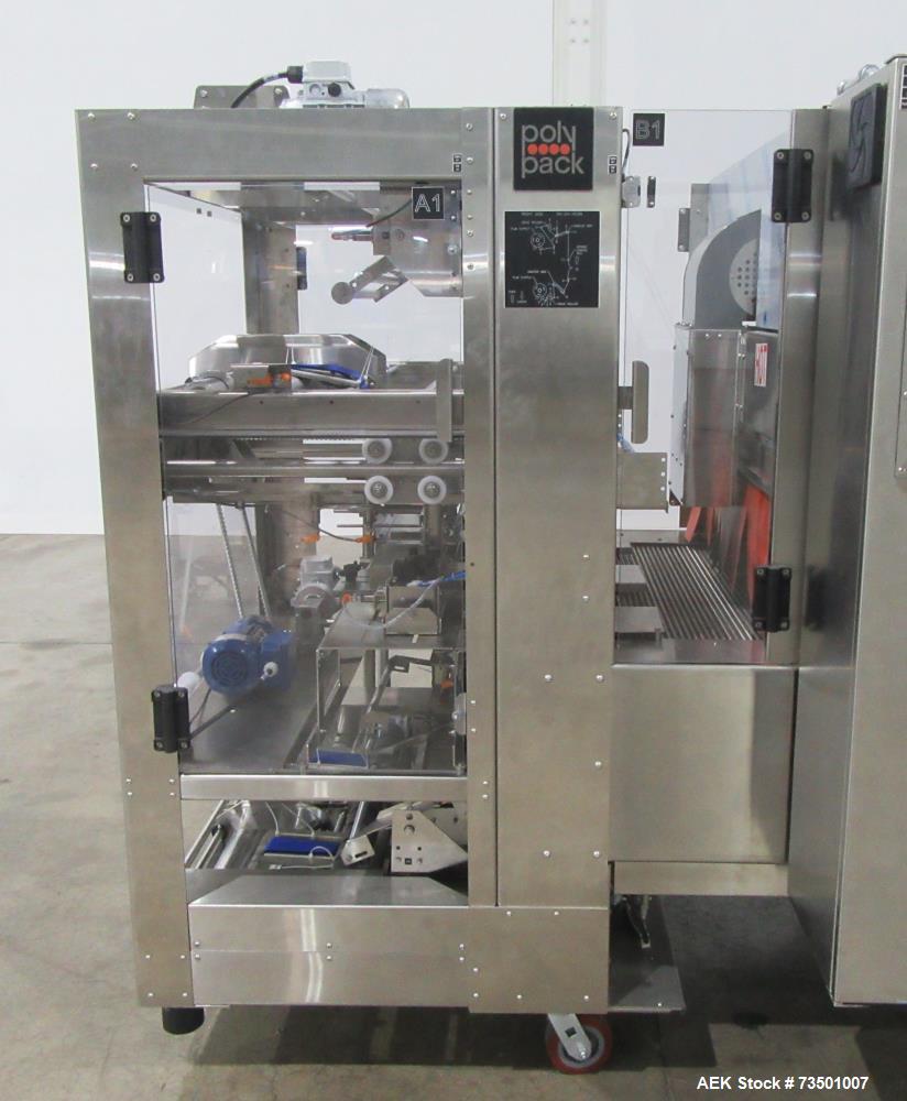 Unused PolyPack PH-32D Dual Lane Shrink Bundler – Stainless Steel, 40 BPM, UL Panel