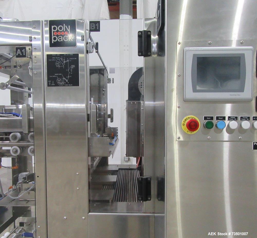 Unused PolyPack PH-32D Dual Lane Shrink Bundler – Stainless Steel, 40 BPM, UL Panel