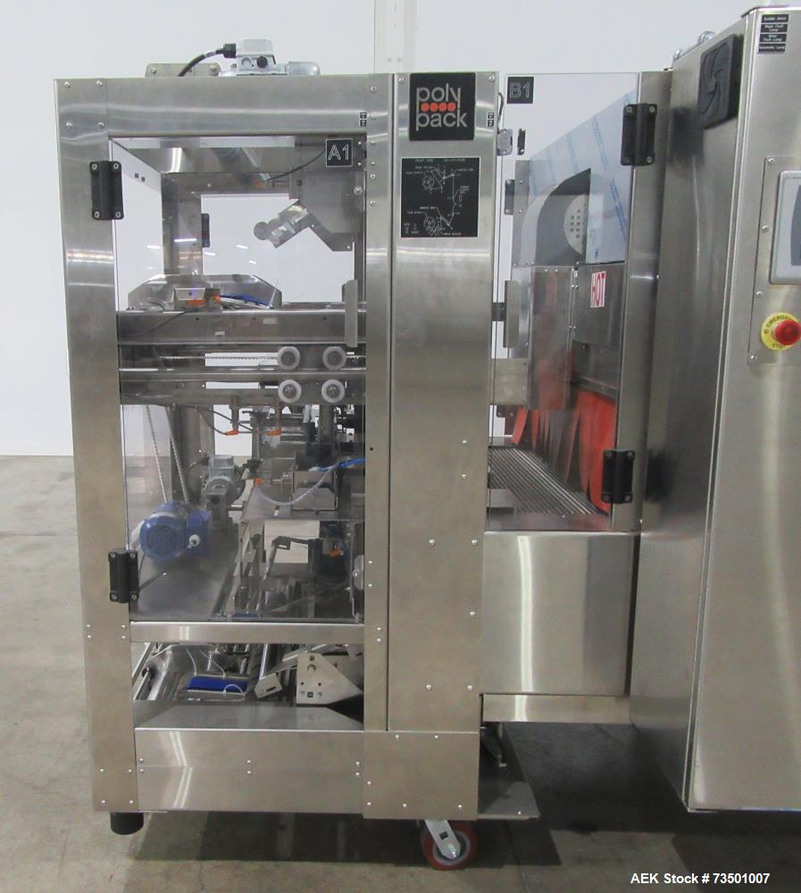 Unused PolyPack PH-32D Dual Lane Shrink Bundler – Stainless Steel, 40 BPM, UL Panel