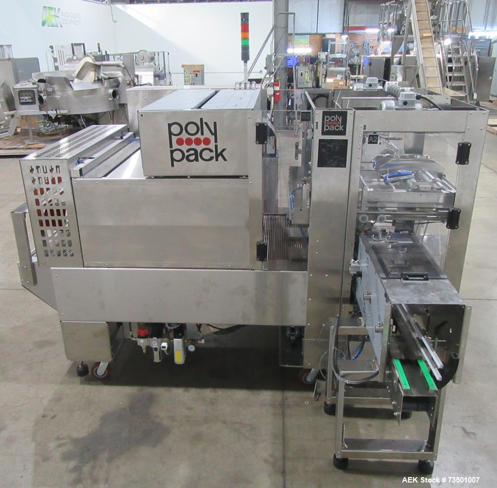 Unused PolyPack PH-32D Dual Lane Shrink Bundler – Stainless Steel, 40 BPM, UL Panel