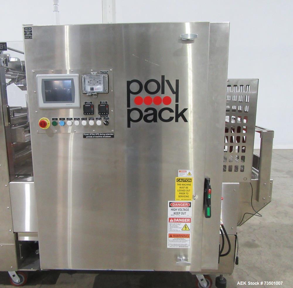 Unused PolyPack PH-32D Dual Lane Shrink Bundler – Stainless Steel, 40 BPM, UL Panel