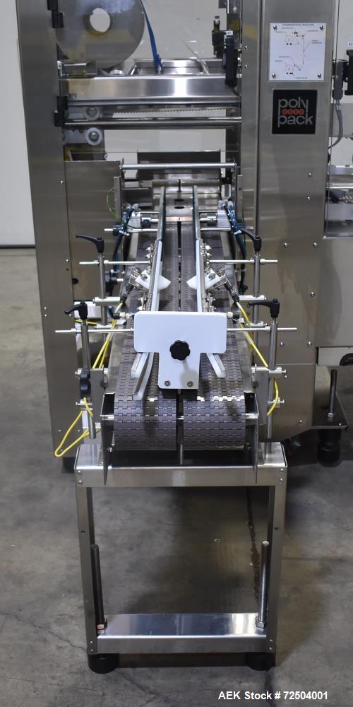 Used Polypack Model Pharma 16 Automatic Shrink/Stretch Multipack Shrink Bundler for Bottles. Capable of bundles up to 30 Bundles per minute (depending on application. Product size range: .75" - 4.25"...