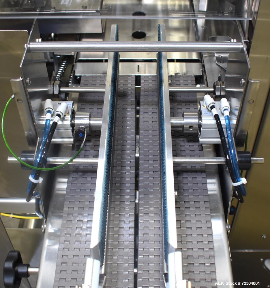 Used Polypack Model Pharma 16 Automatic Shrink/Stretch Multipack Shrink Bundler for Bottles. Capable of bundles up to 30 Bundles per minute (depending on application. Product size range: .75" - 4.25"...