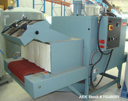Used Used: Shanklin B2BB shrink wrapper bundler with Shanklin T-9 shrink tunnel. Has 40 in seal jaw, AB Micrologics 1000 plc upgrade. New in 2005. 3/60/460VCutting Knife: 40 IN L horizontal, Infeed: ...