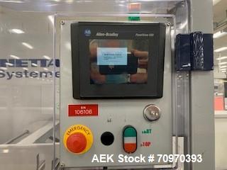 Used Skinetta (Christ Packaging) Model ASK2500 Shrink Bundler with Shrink Tunnel. Capable of speeds up to 40 cycles per minute. Maximum sealing width: up to 230mm. Maximum bundle height: up to 240mm....