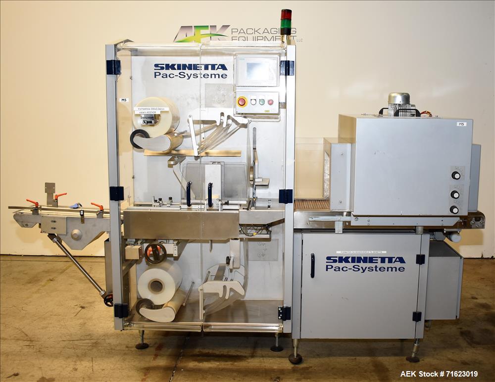 Used Skinetta Model ASK2500 Shrink Bundler with Shrink Tunnel